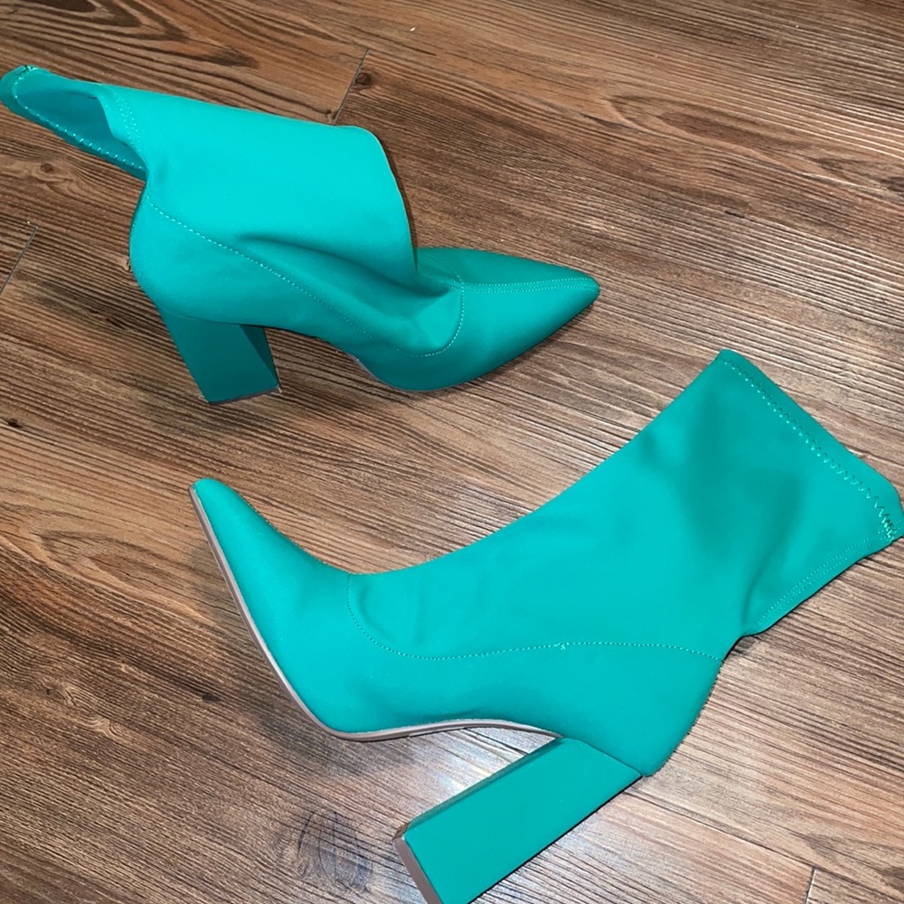Mint Green Boots